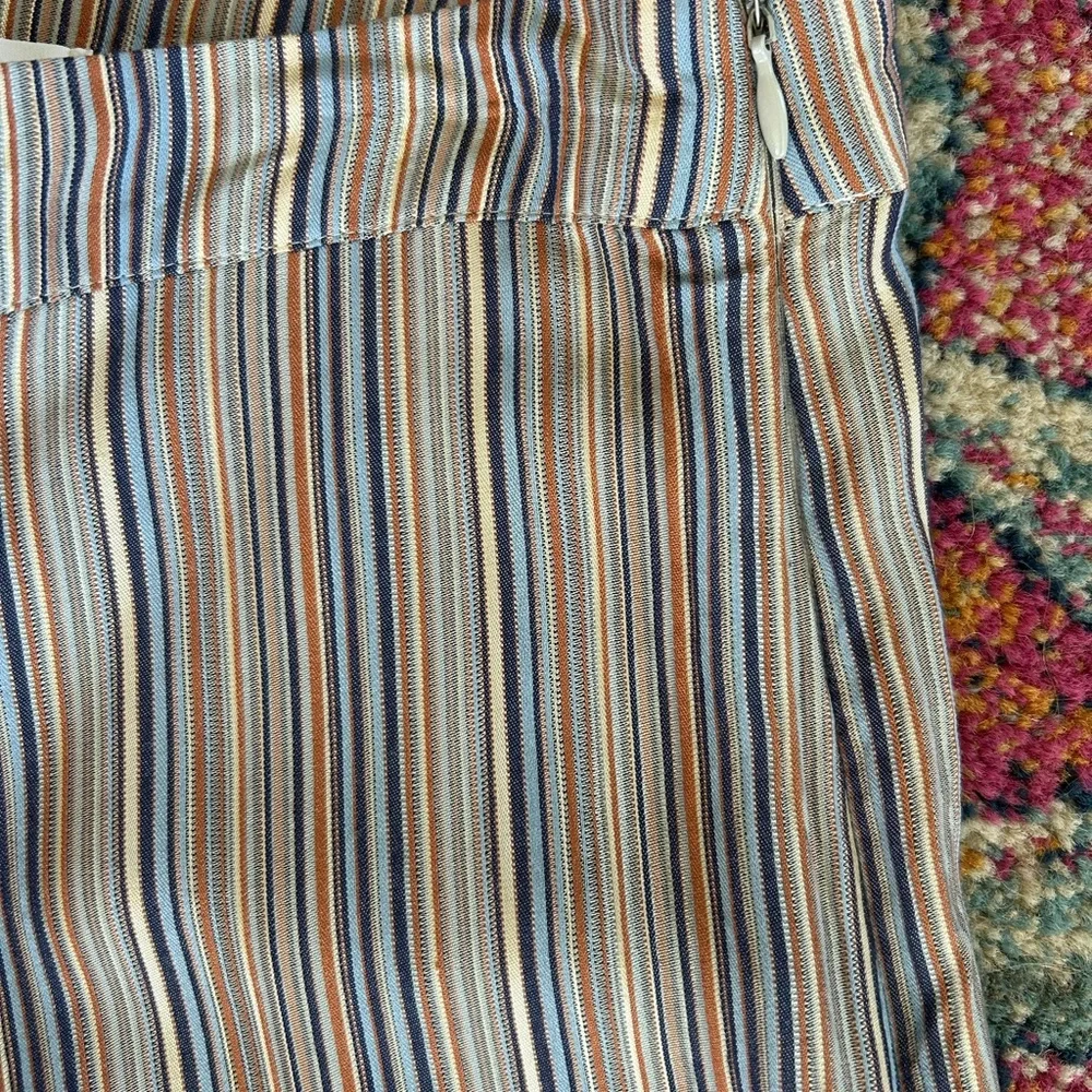 SAMSOE SAMSOE | Women’s Multicolor Striped Elina Side Zip Wide Leg Pants, Size M - Picture 10 of 16